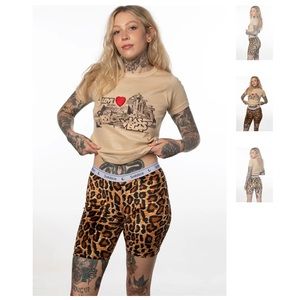 Solstice Intimates Blue Velvet Biker Shorts